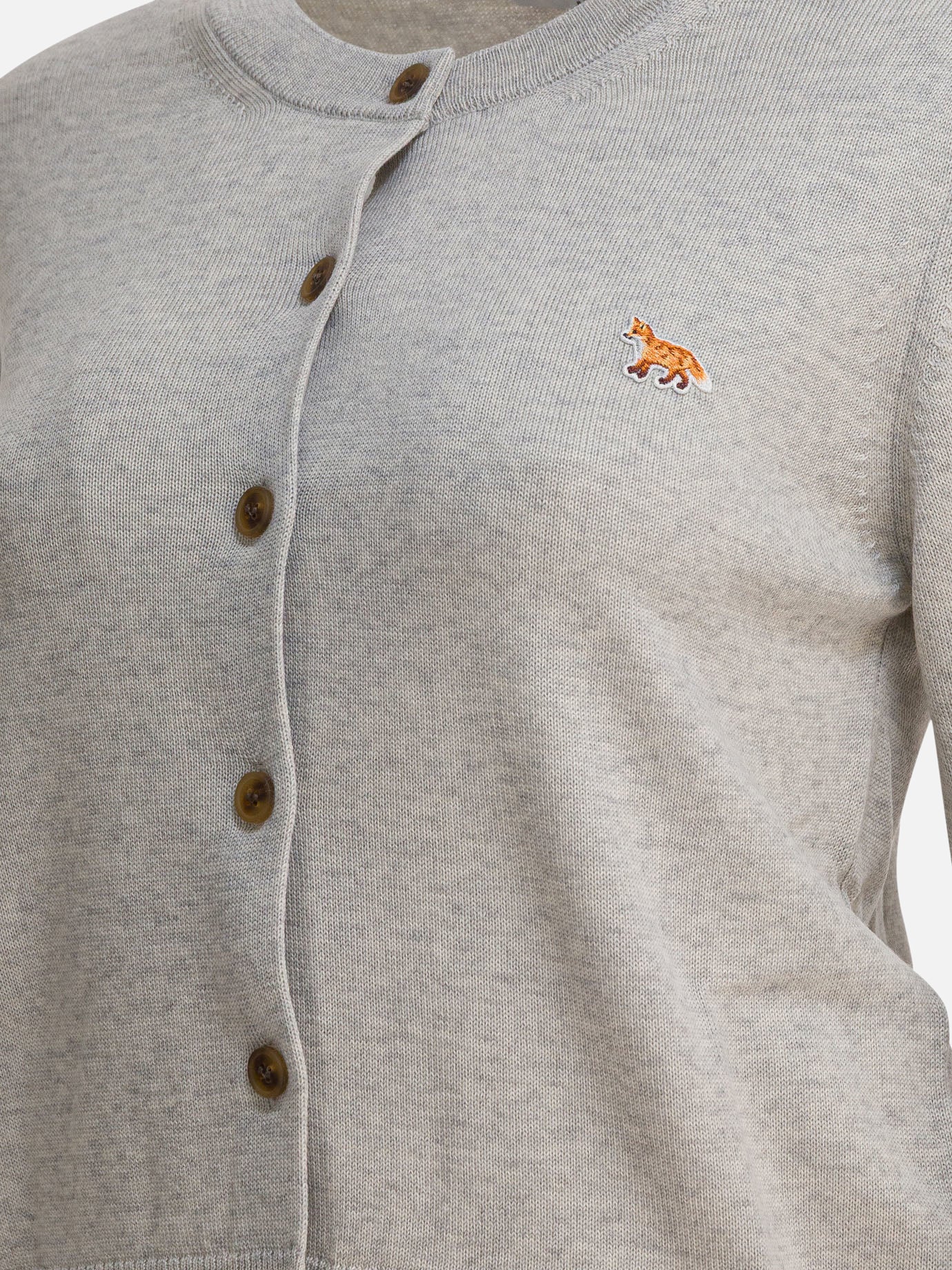 Cardigan Logo  Grigio - Maison Kitsuné Donna | PDP | VIETTI Online Store | Zoom-Modal_4
