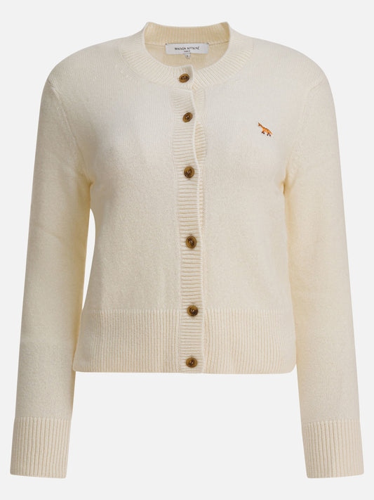 Cardigans Solid colour  Beige - Maison Kitsuné Women | PDP | VIETTI Online Store 
