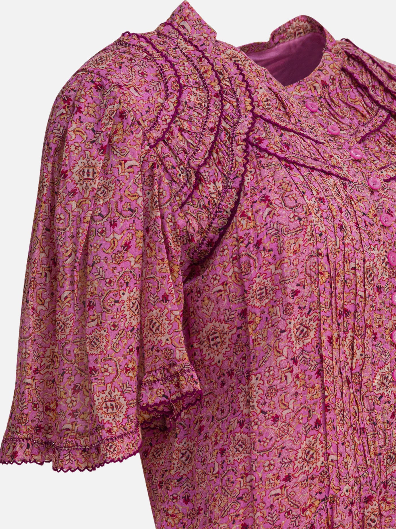 Mini dresses Floral  Pink - Marant Étoile Women | PDP | VIETTI Online Store | Zoom-Modal_4
