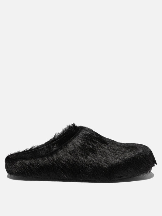 Slipper 100% calf hair - 100% rubber  Nero - Marni Donna | PLP | VIETTI Online Store 
