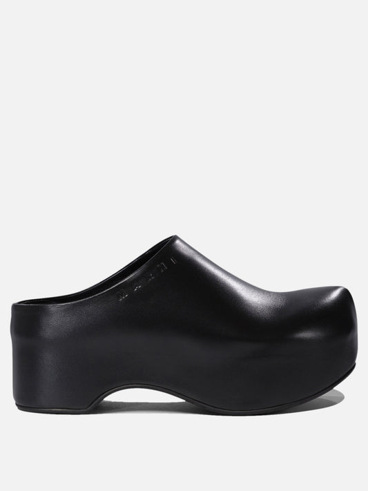 Slipper 100% leather - 100% rubber  Nero - Marni Donna | PLP | VIETTI Online Store 
