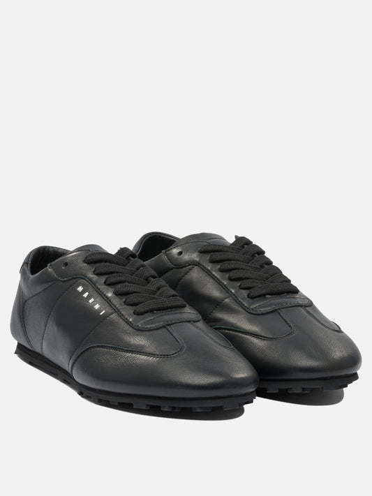 Sneaker basse 100% leather - 100% rubber  Nero - Marni Donna | PLP | VIETTI Online Store | 2

