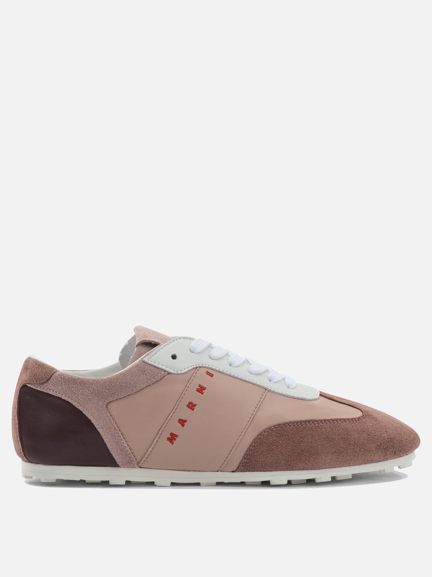 Sneaker basse 100% ovine leather - 100% rubber  Rosa - Marni Donna | PDP | VIETTI Online Store | Zoom-Modal
