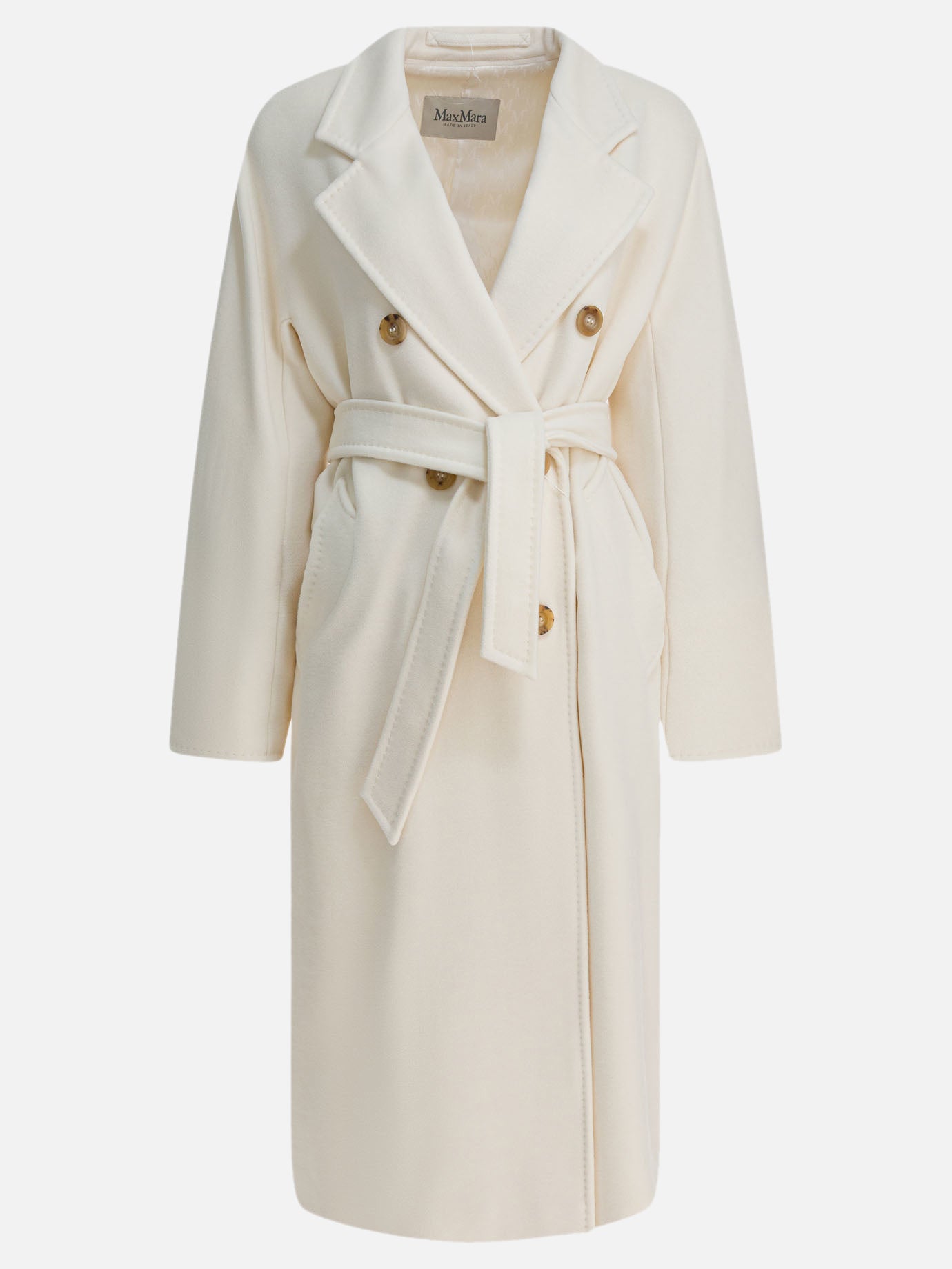 Long coats Solid colour  White - Max Mara Women | PDP | VIETTI Online Store | thumbnail