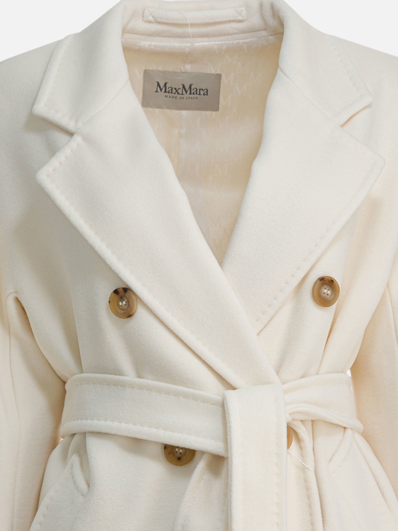 Long coats Solid colour  White - Max Mara Women | PDP | VIETTI Online Store | thumbnail_3