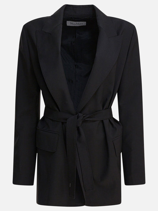 Max Mara Blazer in tela di lana 18031925_40 Black 1