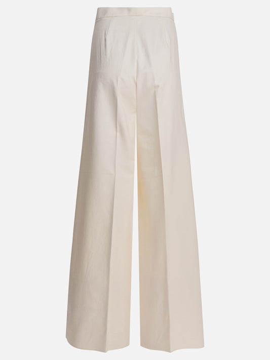 Max Mara Pantaloni gamba larga 10637674_38 White 2