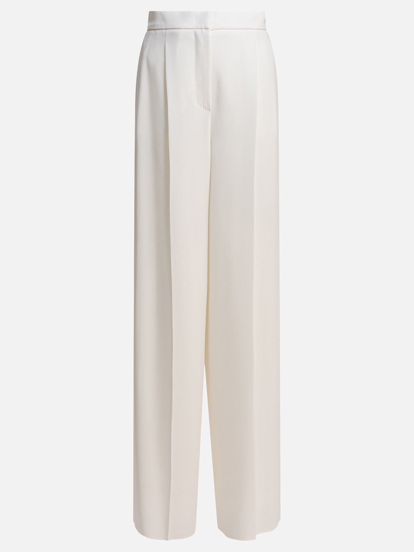 Max Mara Pantalone ampio in cady 16919893_38 White thumbnail_1