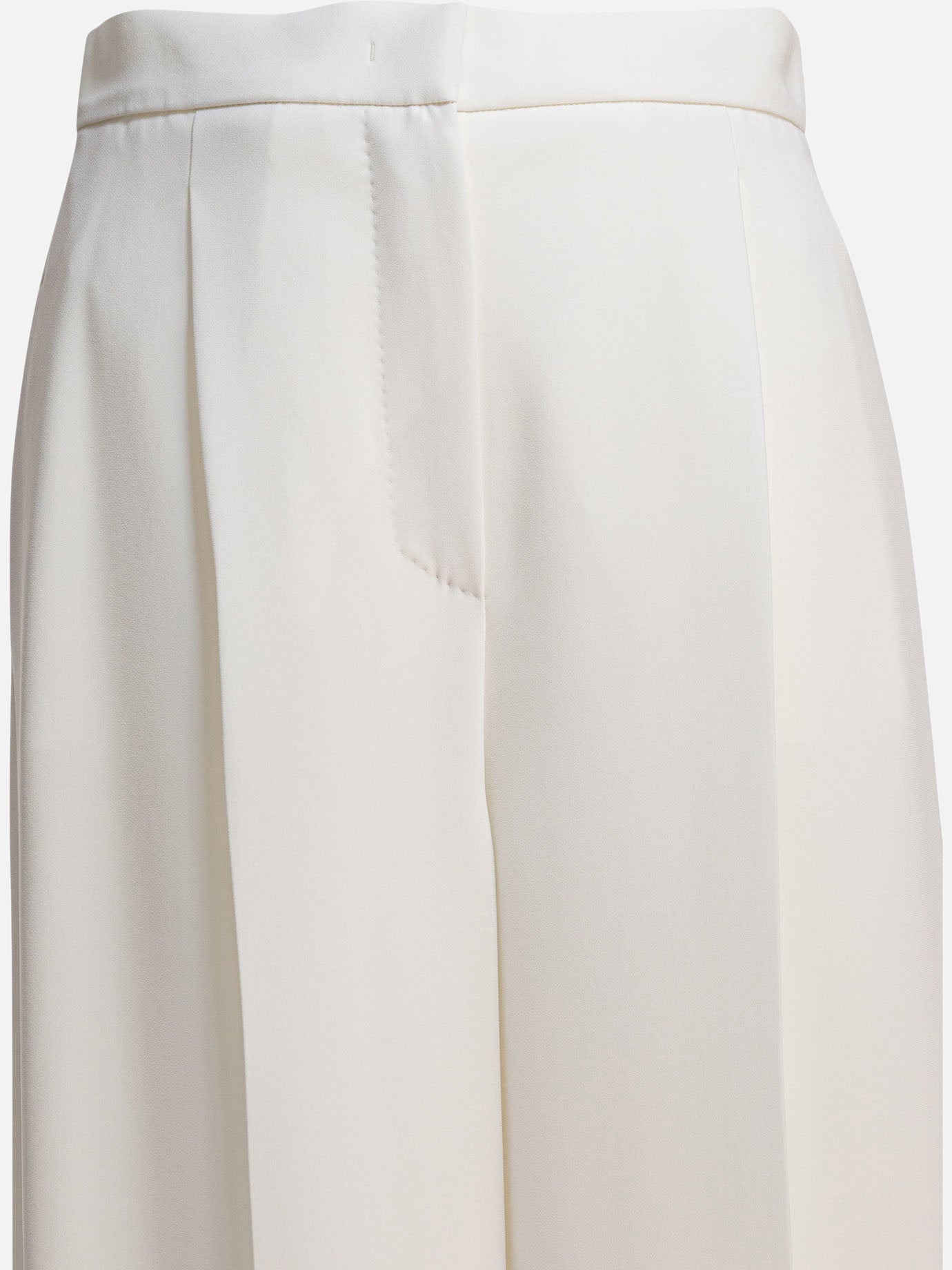 Max Mara Wide cady trousers White