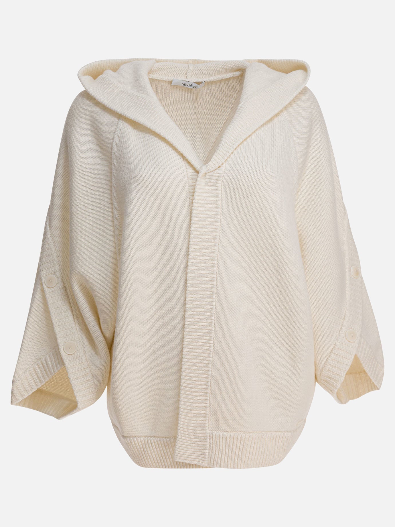 Max Mara Wool and cashmere cardigan 12393752_XS White thumbnail_1