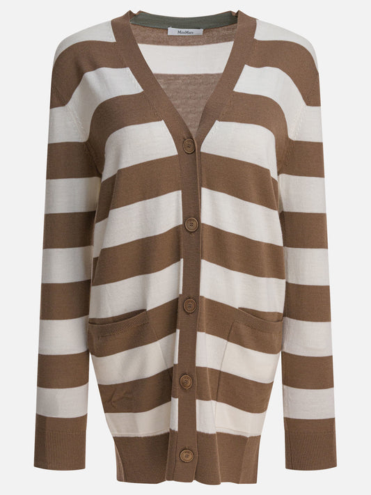 Max Mara Cardigan con scritta 1951 13983626_S Brown 1