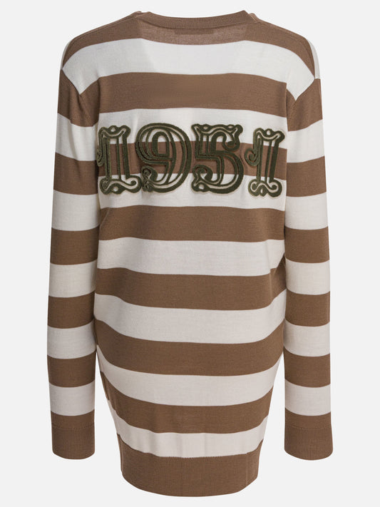 Max Mara Cardigan con scritta 1951 13983626_S Brown 2