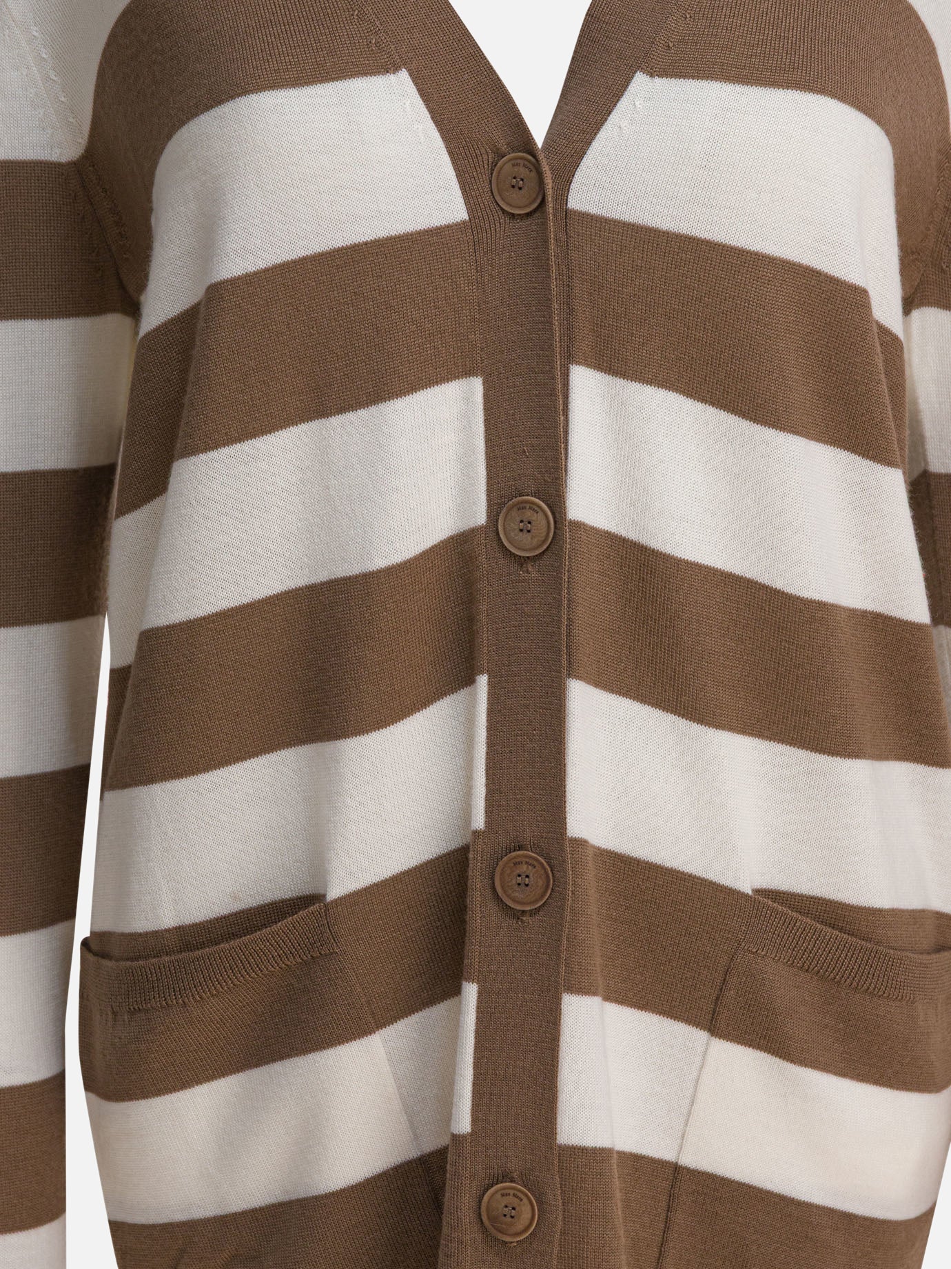 Max Mara Cardigan with 1951 lettering Brown