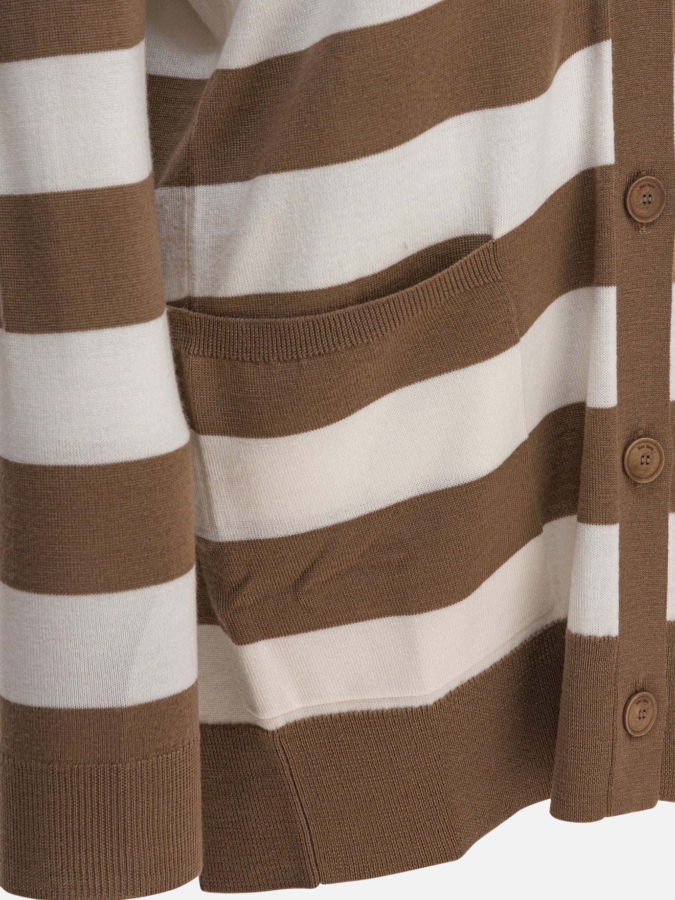 Max Mara Cardigan with 1951 lettering Brown