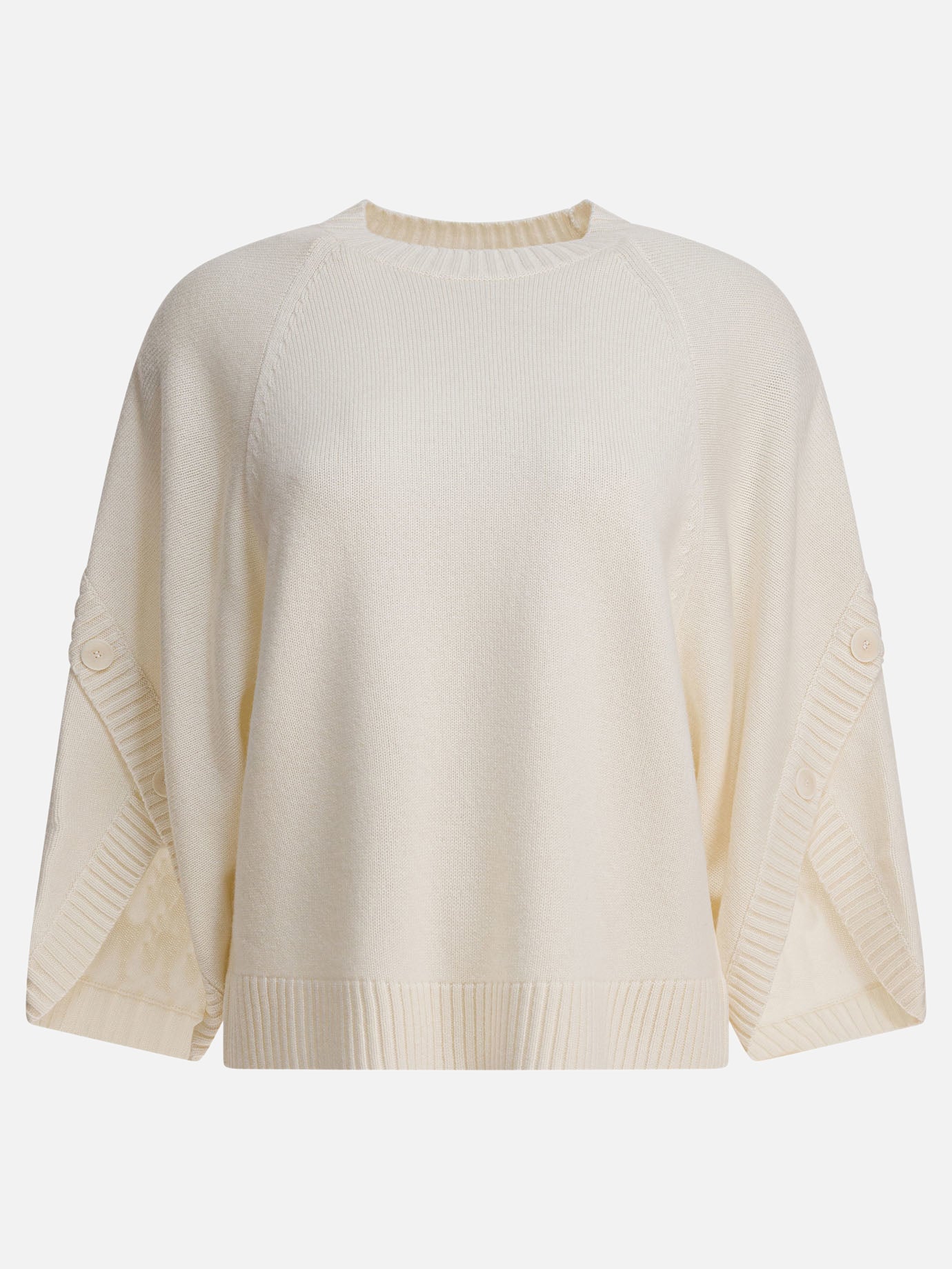 Max Mara Wool and cashmere over sweater White
