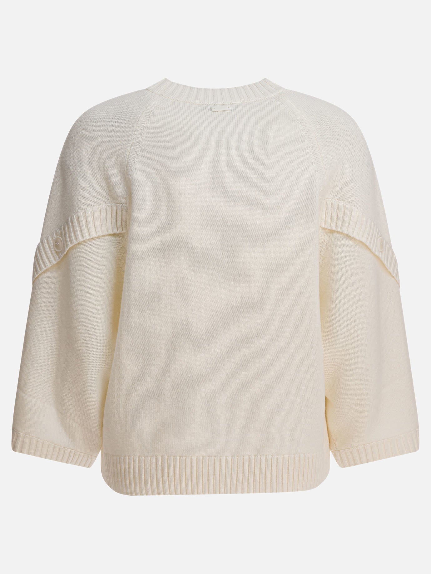 Max Mara Maglione over in lana e cashmere 17551965_S White thumbnail_2