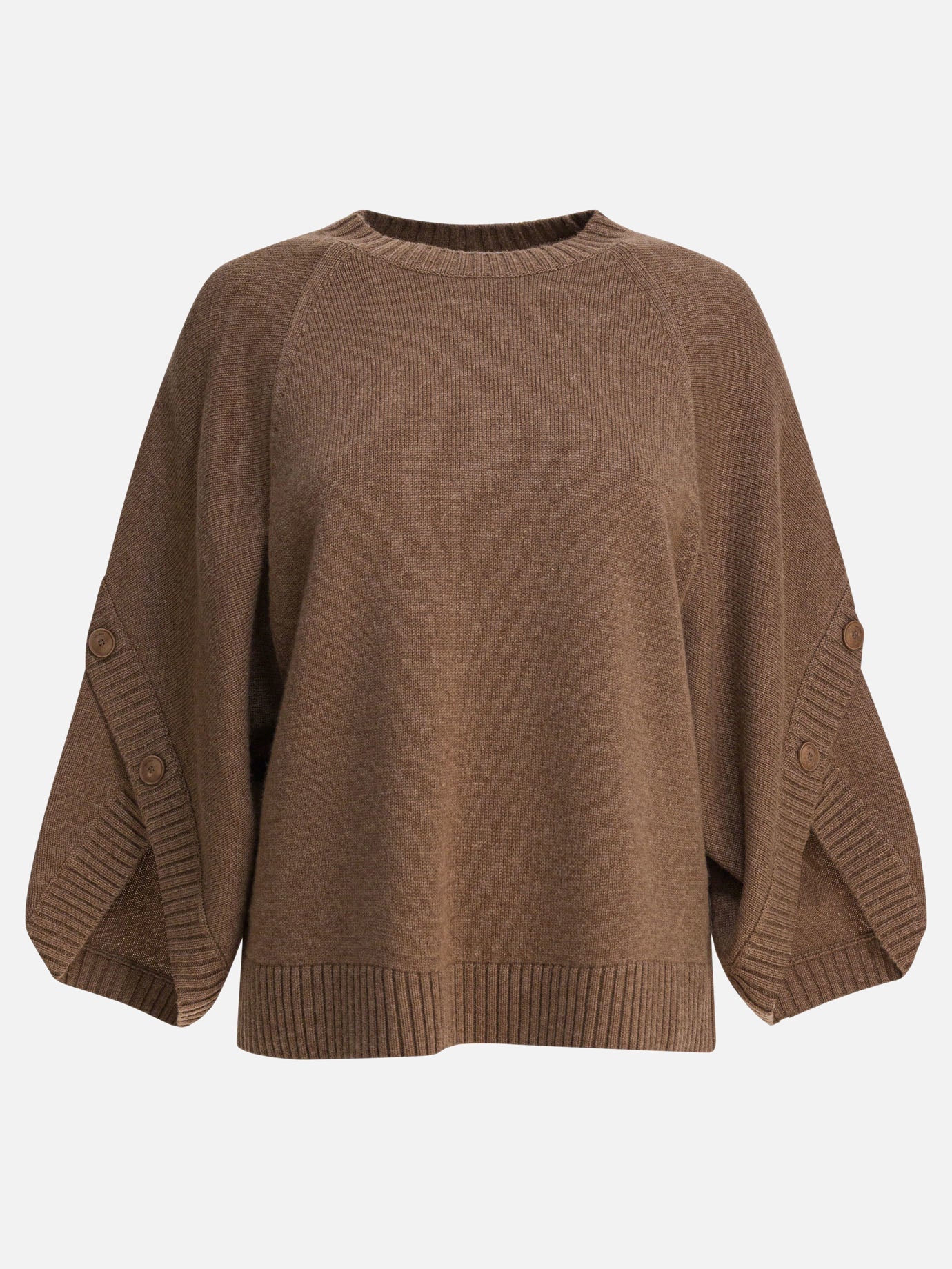 Max Mara Maglione over in lana e cashmere 10451760_XS Brown thumbnail_1