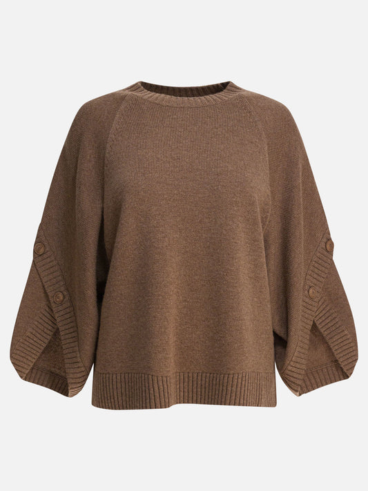 Max Mara Maglione over in lana e cashmere 10451760_XS Brown 1