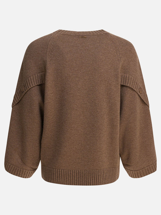 Max Mara Maglione over in lana e cashmere 10451760_XS Brown 2
