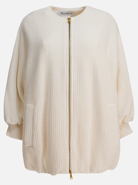 Max Mara Giacca in lana e cashmere 14857796_38 White 1
