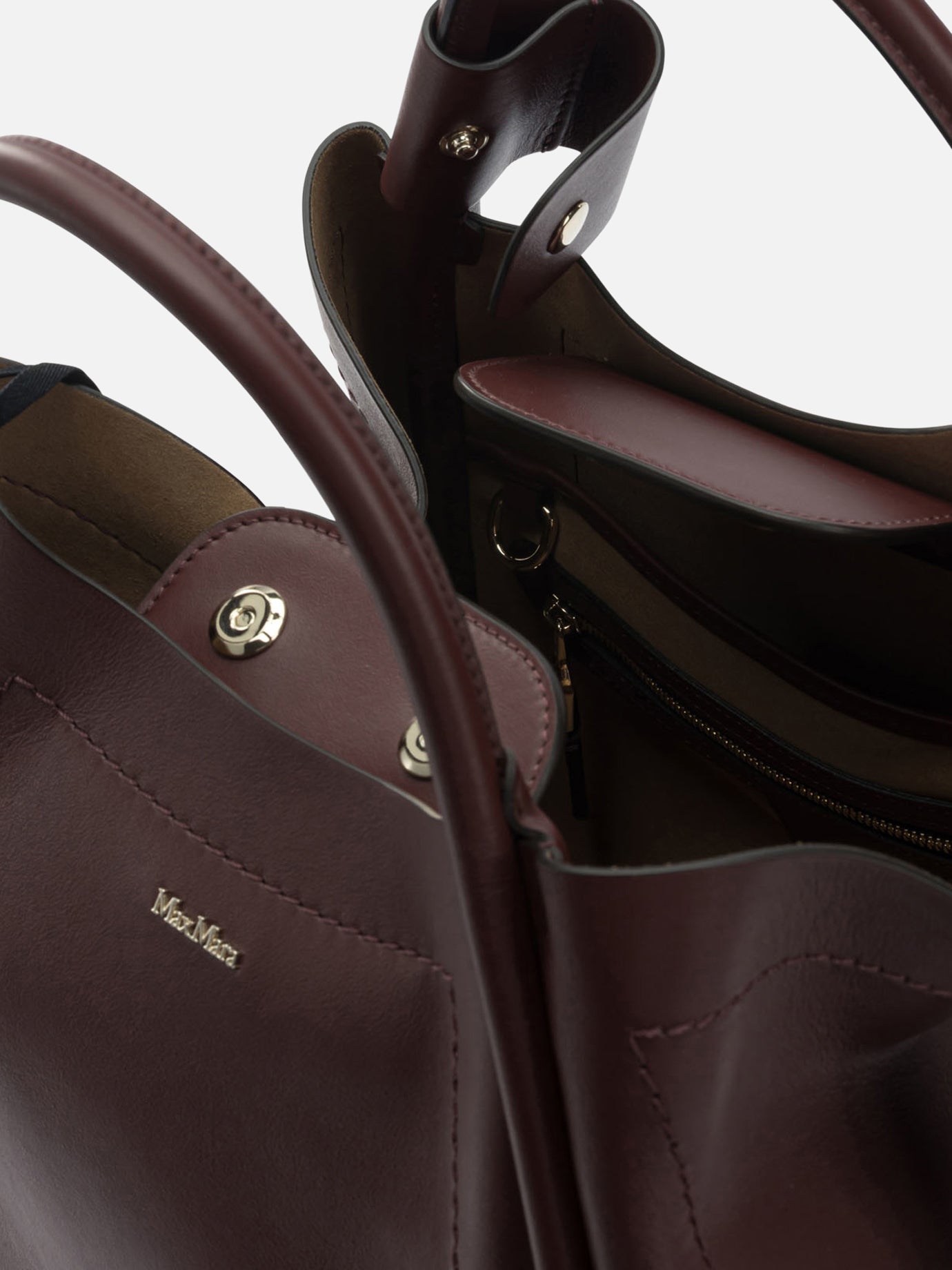Medium bags 100% cow leather  Bordeaux - Max Mara Women | PDP | VIETTI Online Store | thumbnail_5