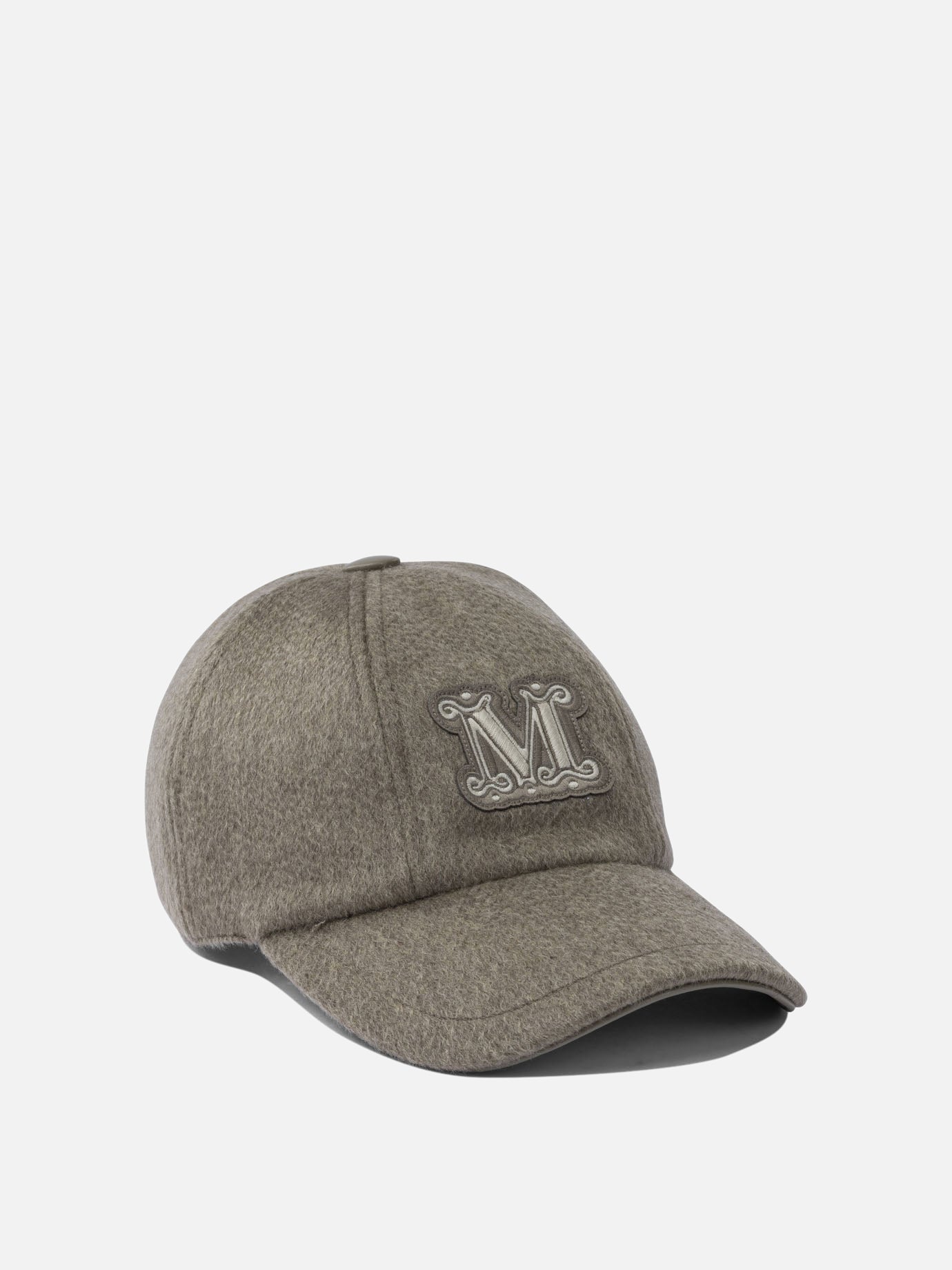 Trucker caps 100% cashmere  Grey - Max Mara Women | PDP | VIETTI Online Store | Zoom-Modal_2

