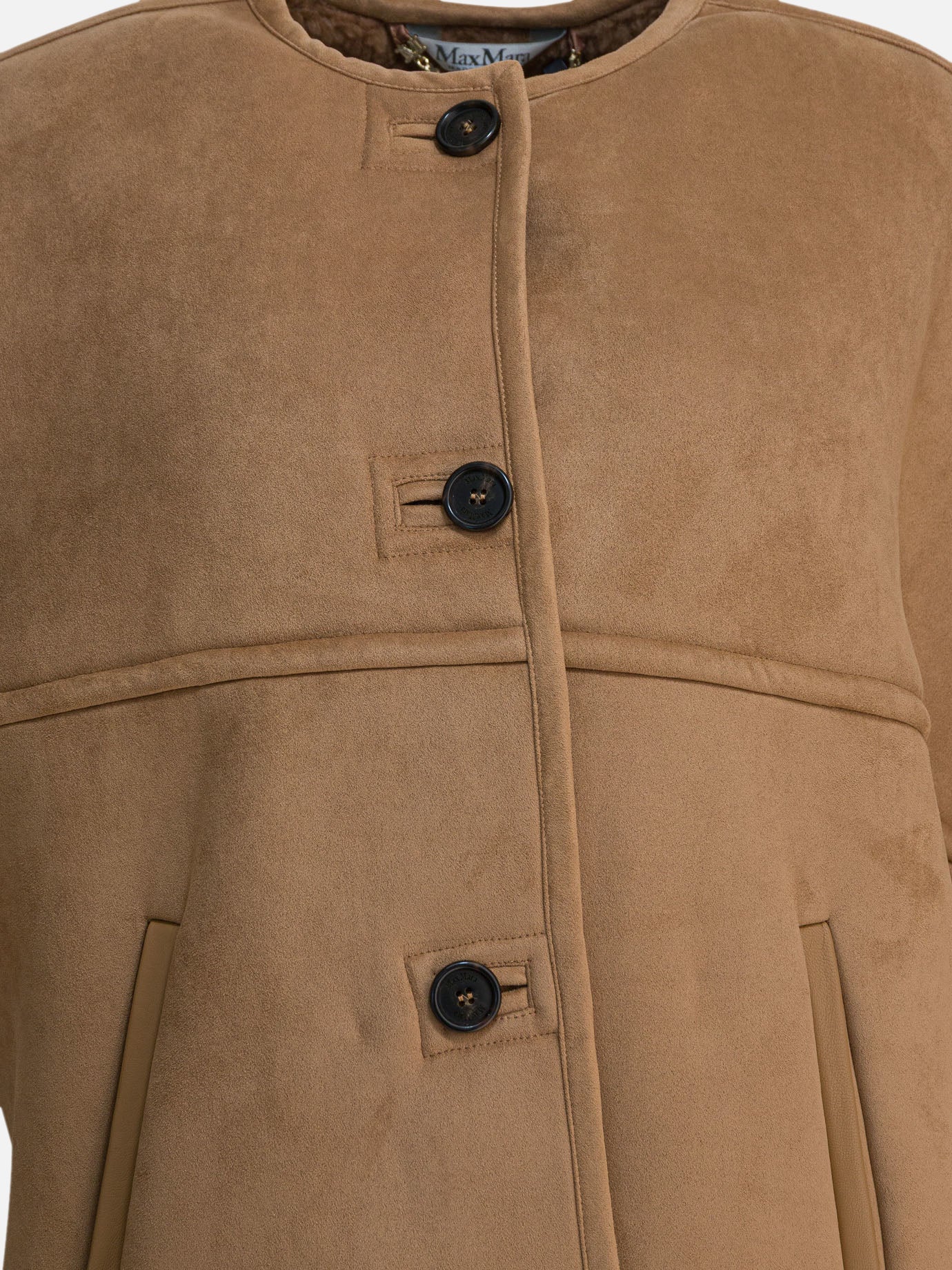 Short coats Solid colour  Brown - Max Mara Women | PDP | VIETTI Online Store | Zoom-Modal_3
