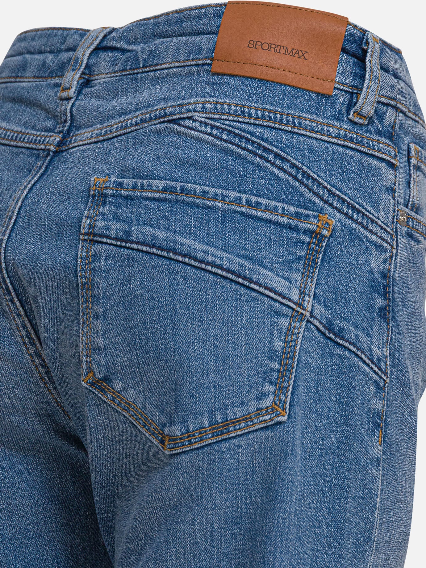 Jeans a gamba dritta Solid colour  Blu - Max Mara Sportmax Donna | PDP | VIETTI Online Store | Zoom-Modal_4
