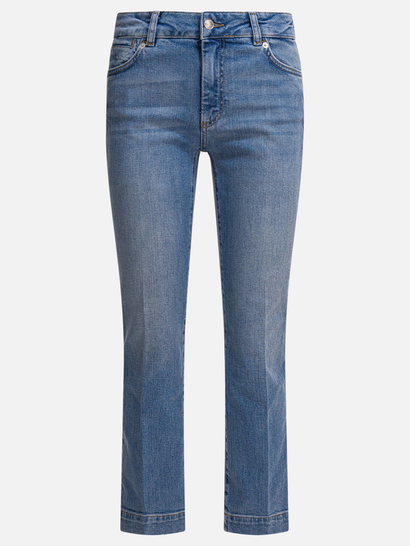 Jeans a gamba dritta Solid colour  Blu - Max Mara Sportmax Donna | PDP | VIETTI Online Store | thumbnail