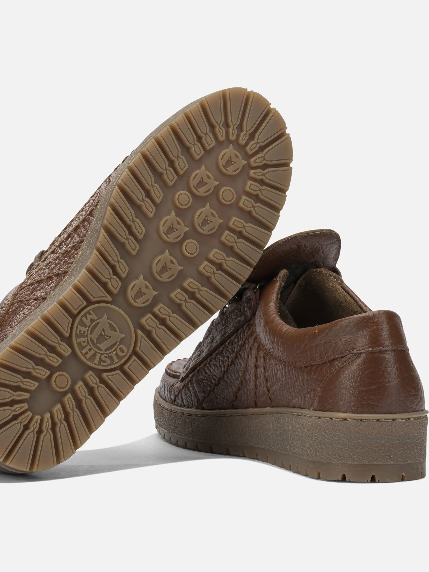 Low top sneakers 100% leather - 100% rubber  Brown - Mephisto Men | PDP | VIETTI Online Store | thumbnail_5