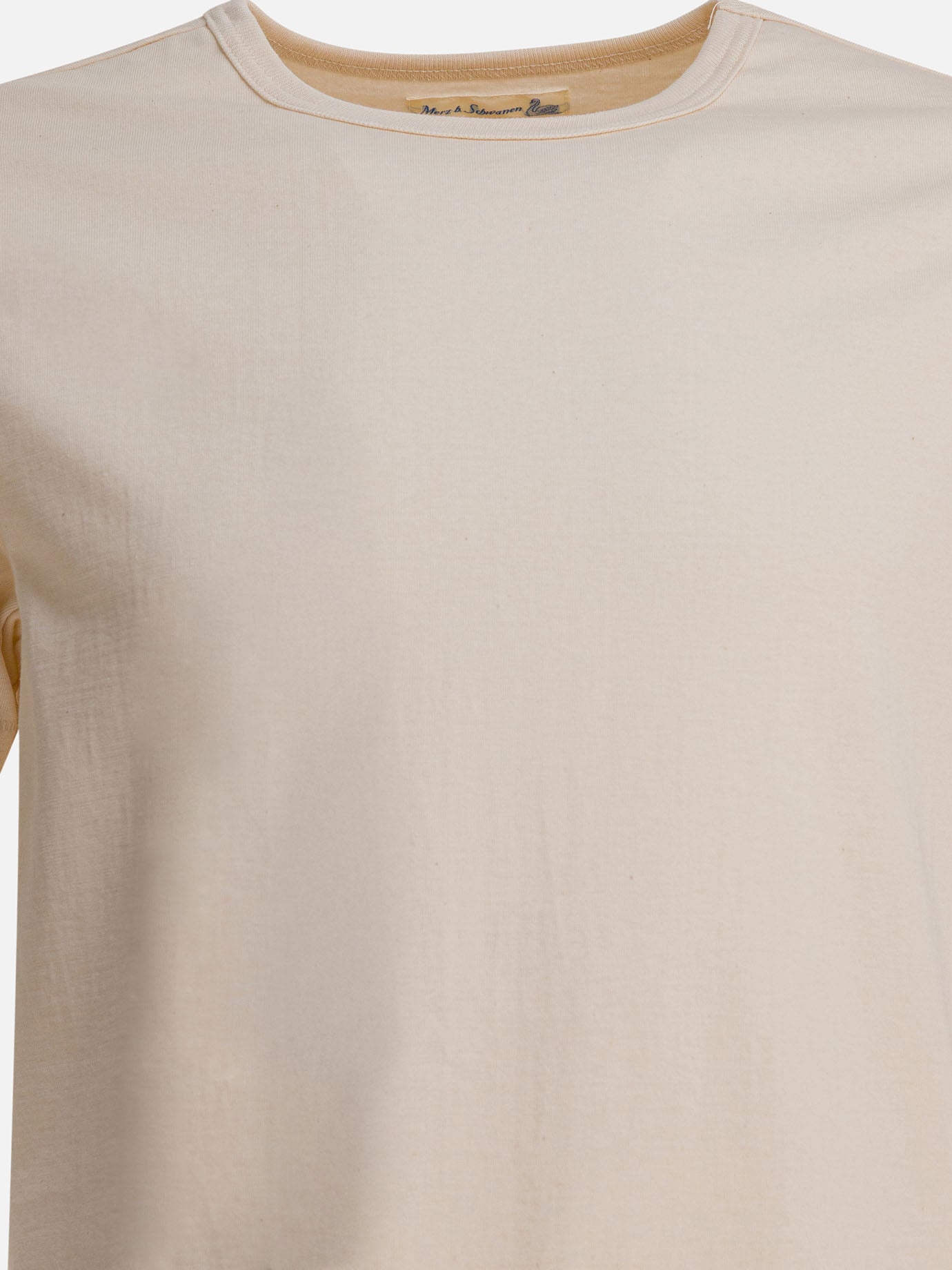 T-shirt girocollo Solid colour  Beige - Merz b. Schwanen Uomo | PDP | VIETTI Online Store | thumbnail_3