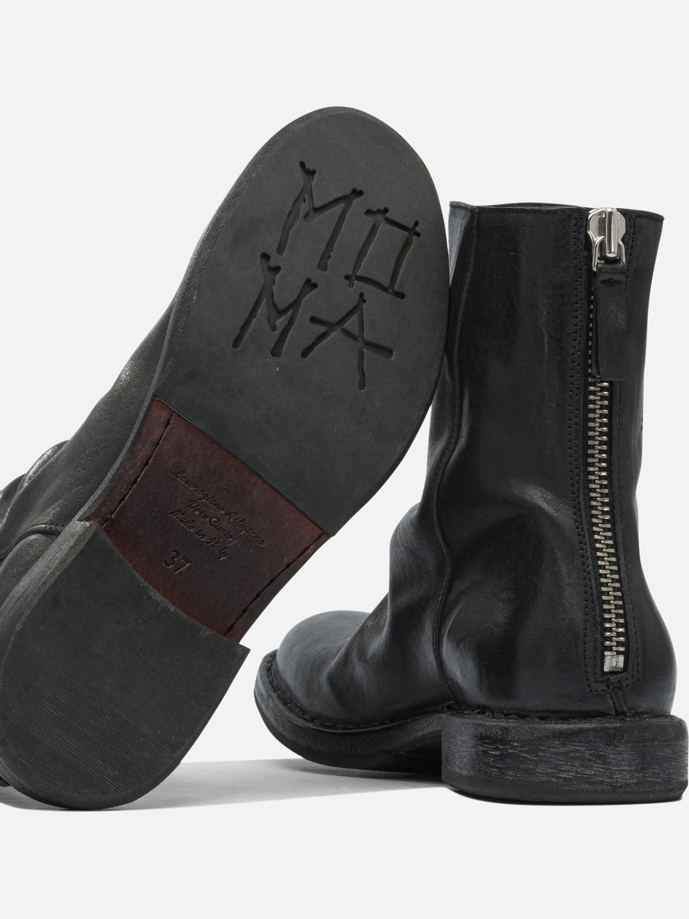 Zipped boots 100% leather - 80% rubber 20% leather  Black - Moma Women | PDP | VIETTI Online Store | Zoom-Modal_5
