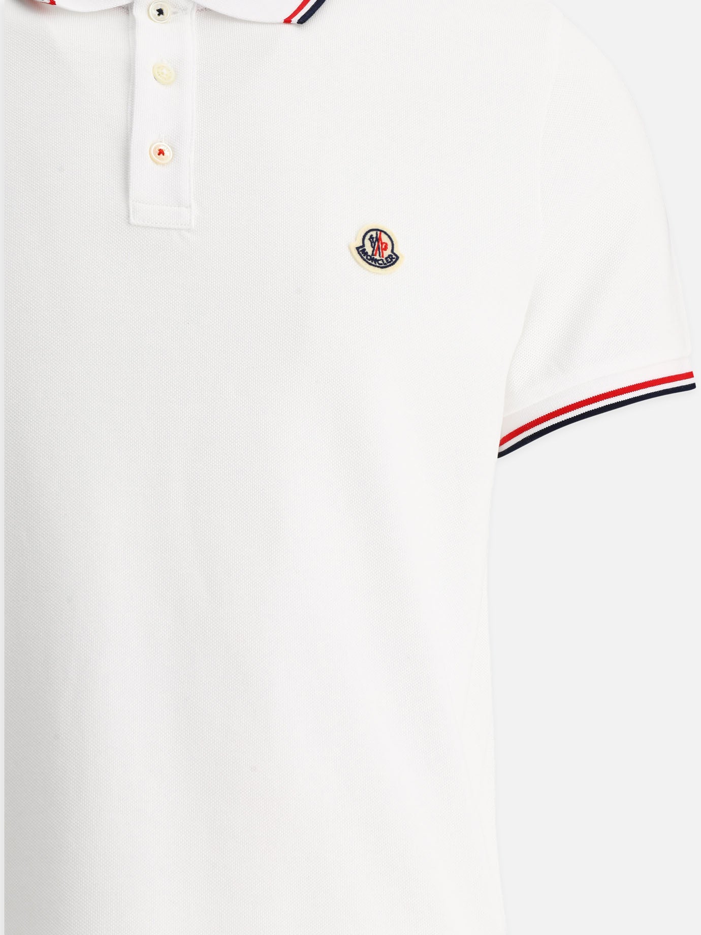 Polo shirts with buttons Logo  White - Moncler Men | PDP | VIETTI Online Store | Zoom-Modal_4

