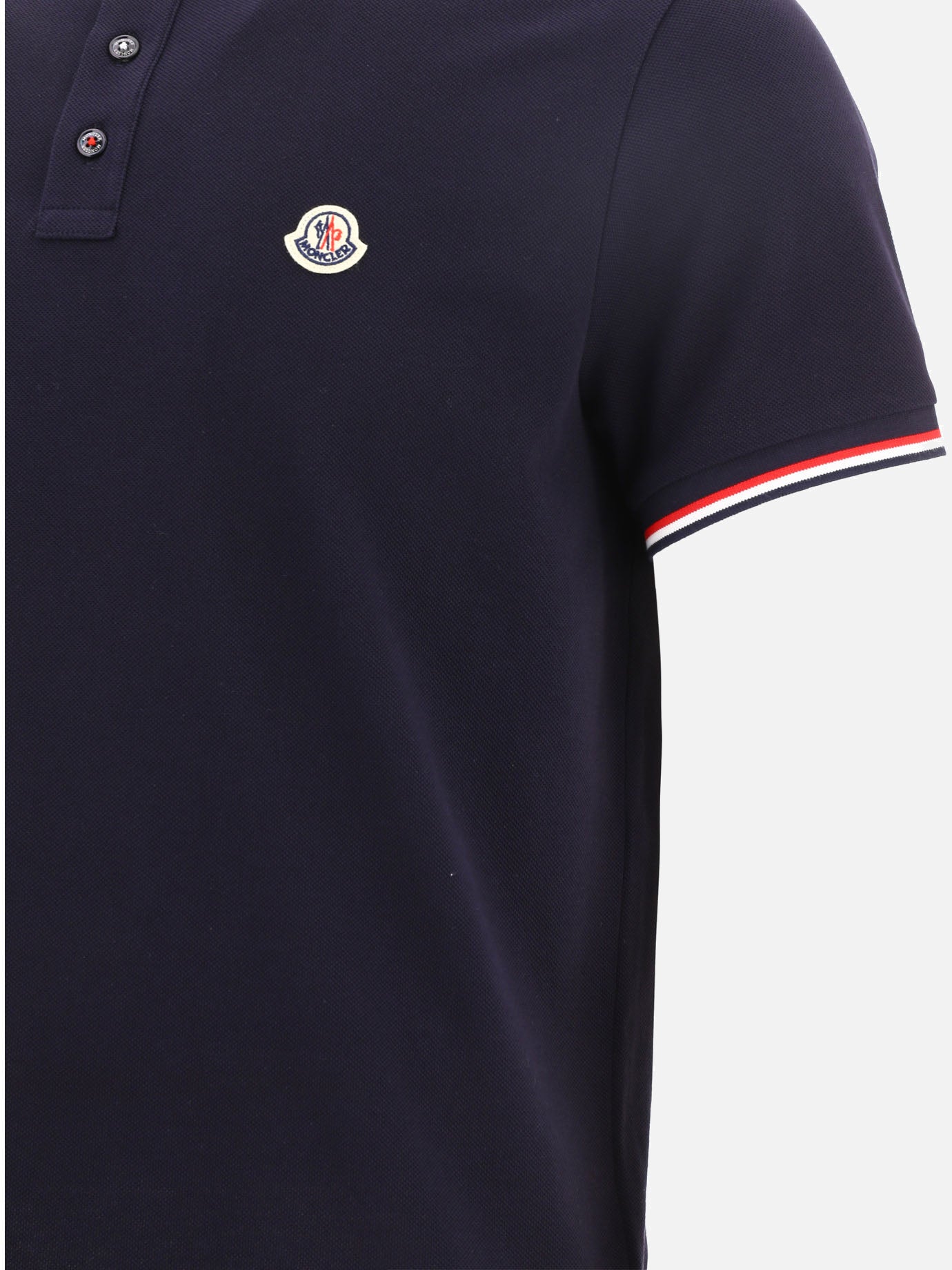 Polo shirts with buttons Logo  Blue - Moncler Men | PDP | VIETTI Online Store | Zoom-Modal_4
