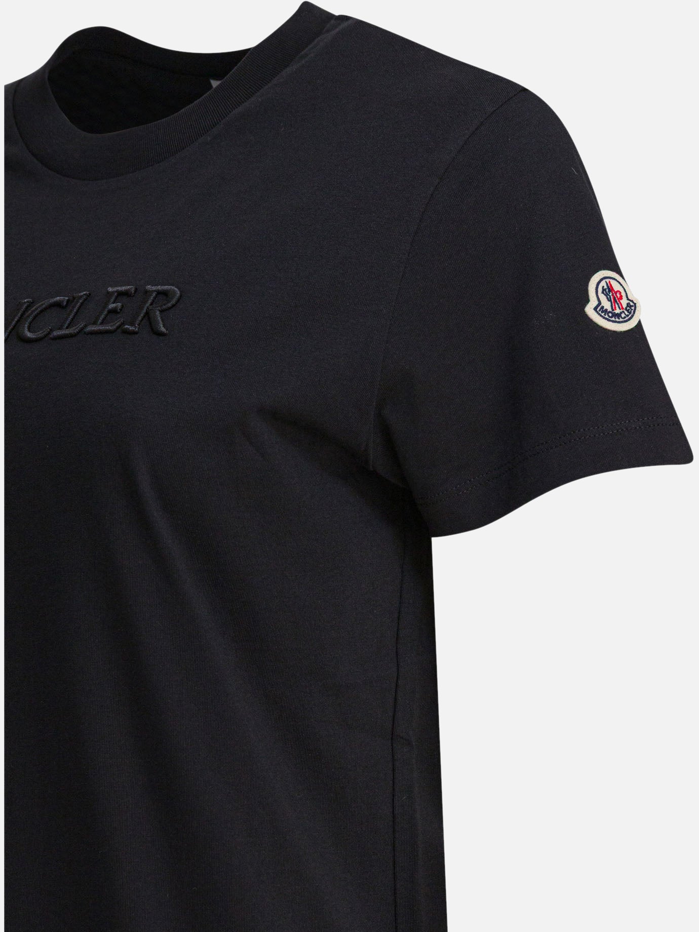 Crewneck t-shirts Logo  Black - Moncler Women | PDP | VIETTI Online Store | thumbnail_4