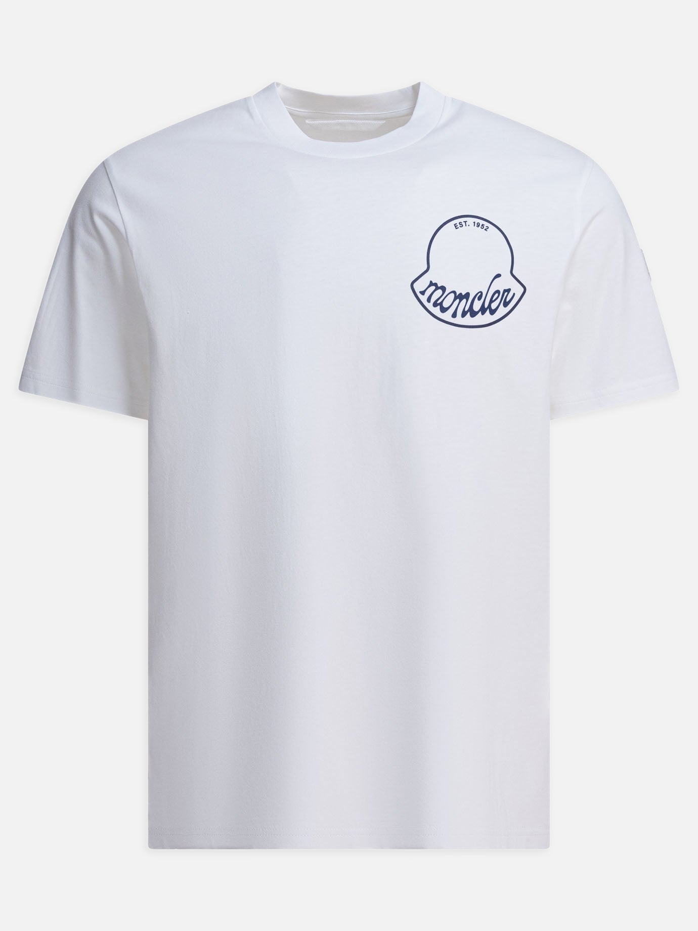 T-shirt girocollo Logo  Bianco - Moncler Donna | PDP | VIETTI Online Store | Zoom-Modal
