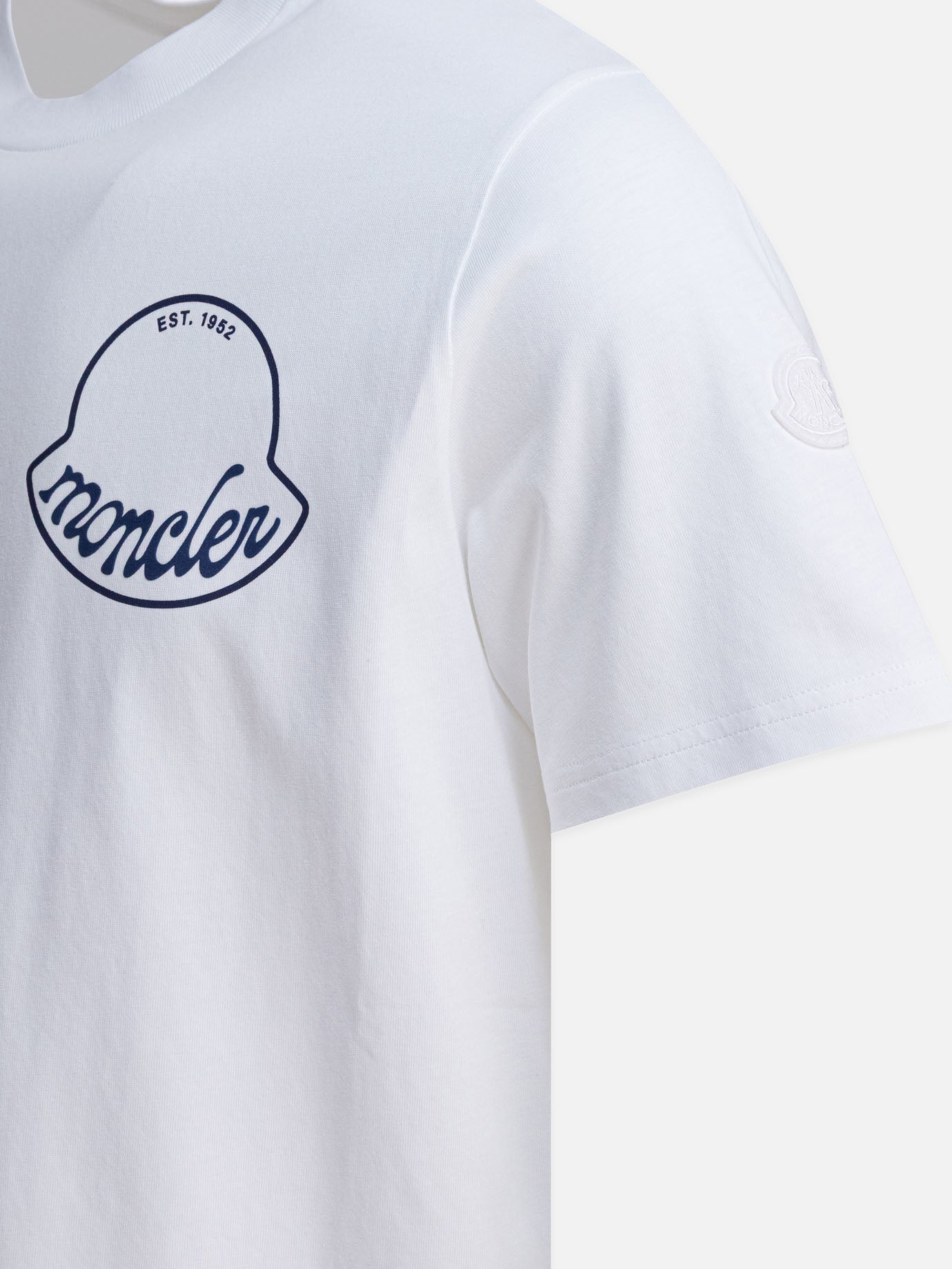 T-shirt girocollo Logo  Bianco - Moncler Donna | PDP | VIETTI Online Store | Zoom-Modal_4
