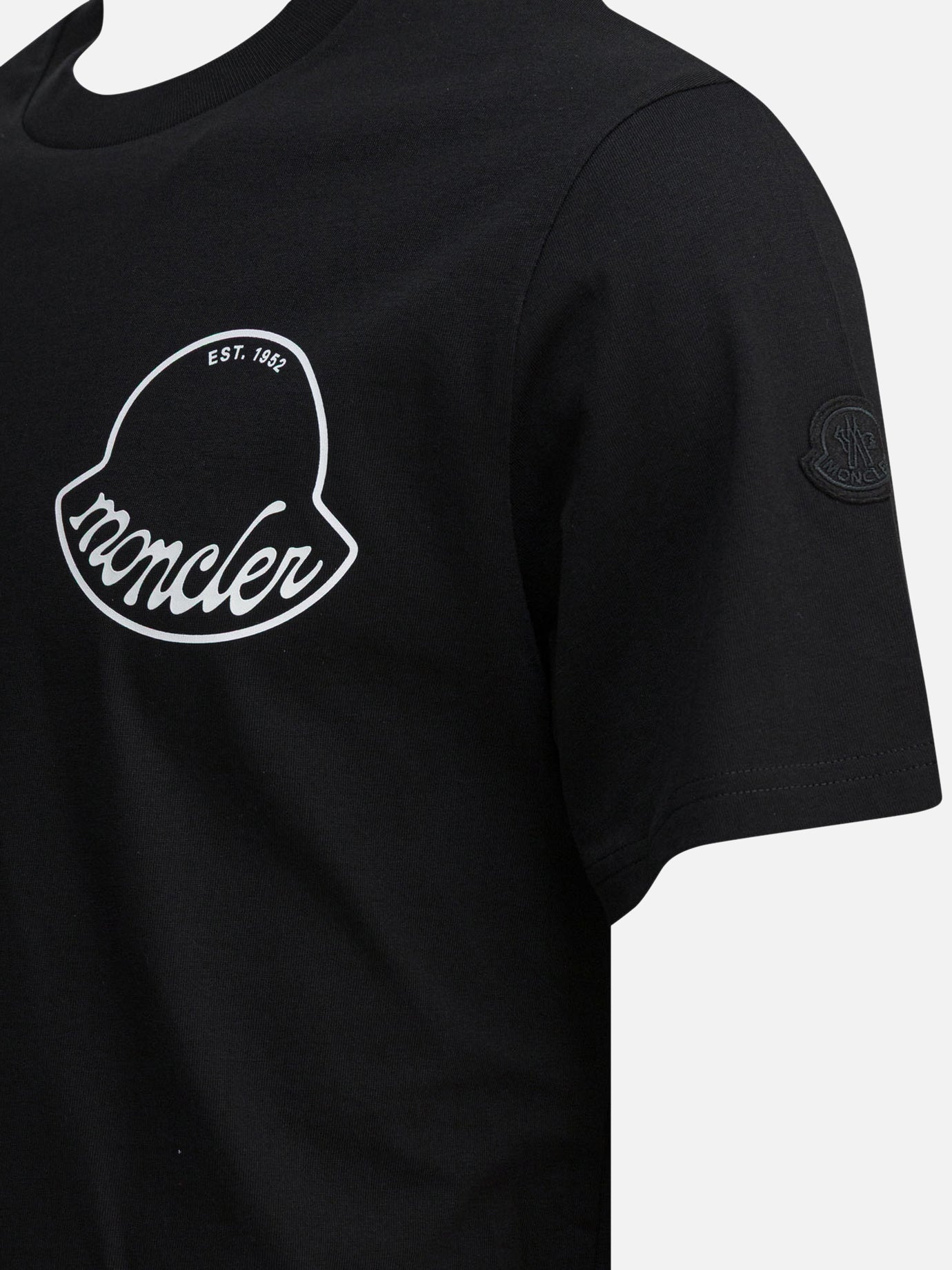 Crewneck t-shirts Logo  Black - Moncler Men | PDP | VIETTI Online Store | thumbnail_4