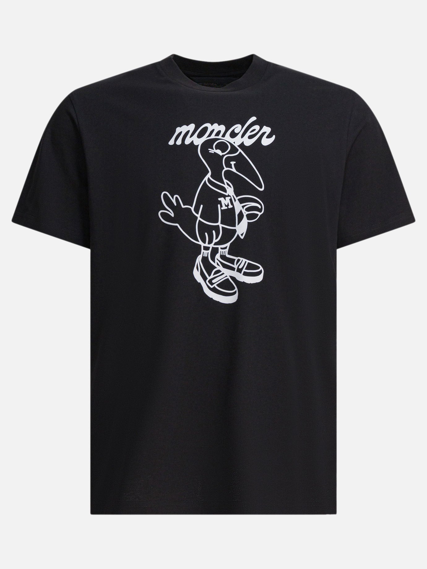 Crewneck t-shirts Logo  Black - Moncler Men | PDP | VIETTI Online Store | Zoom-Modal
