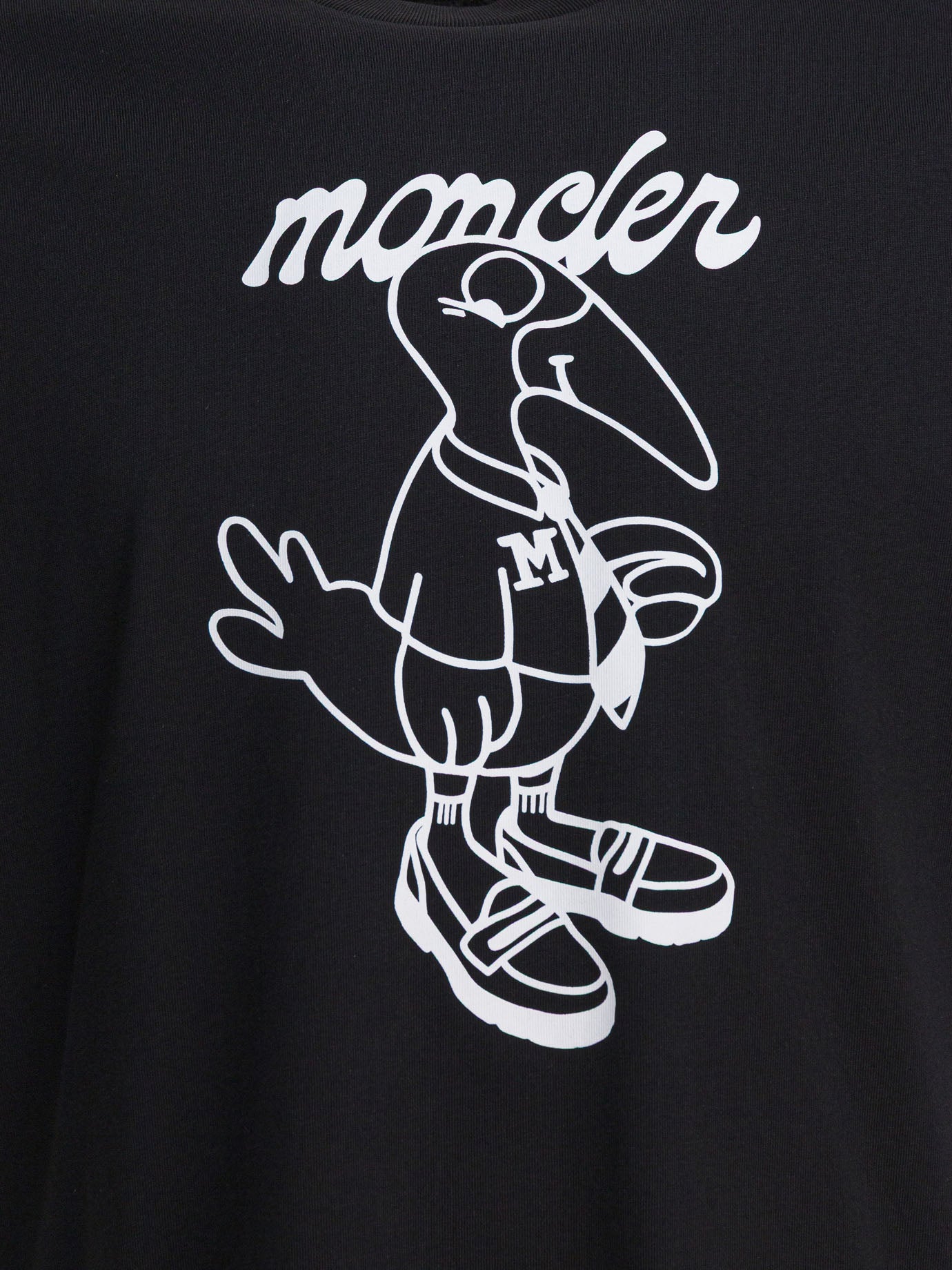 Crewneck t-shirts Logo  Black - Moncler Men | PDP | VIETTI Online Store | thumbnail_3