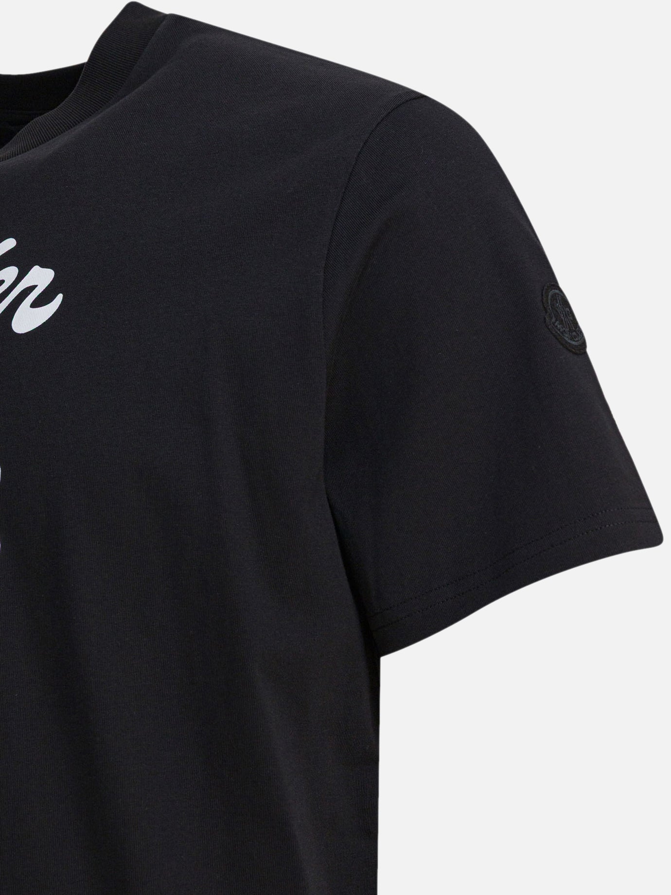 Crewneck t-shirts Logo  Black - Moncler Men | PDP | VIETTI Online Store | thumbnail_4