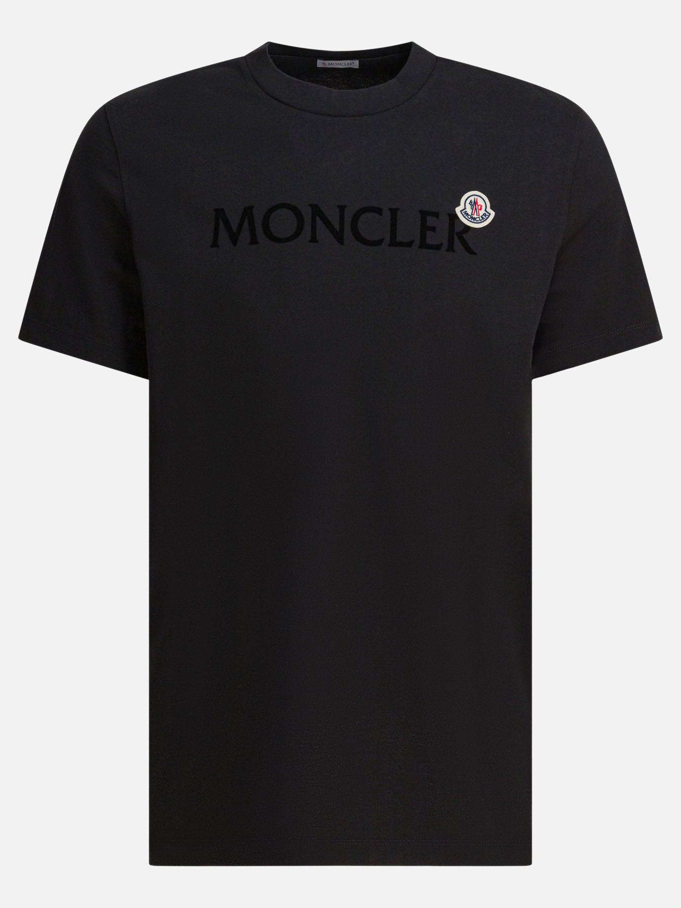 Crewneck t-shirts Logo  Black - Moncler Men | PDP | VIETTI Online Store | Zoom-Modal
