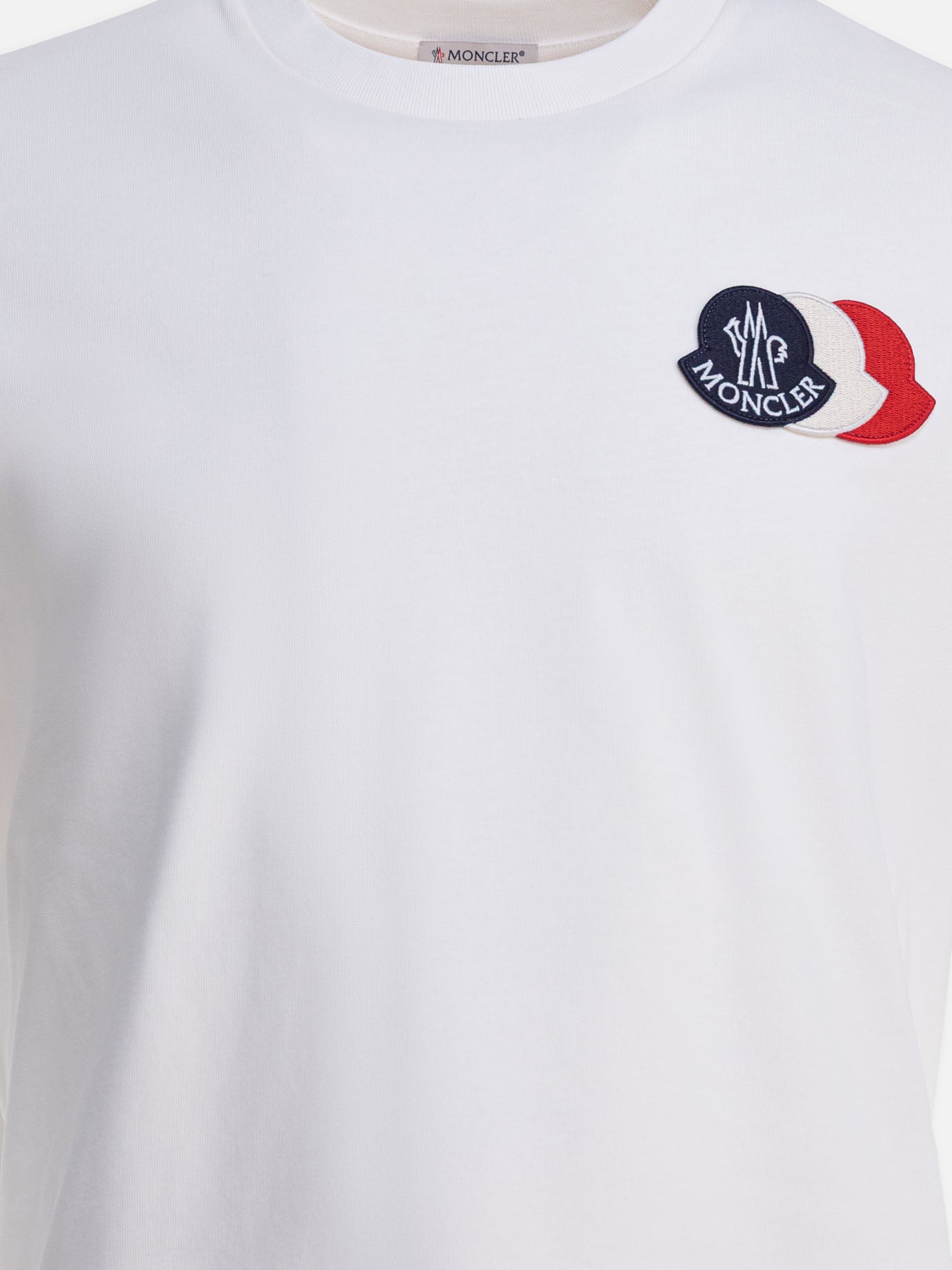 T-shirt girocollo Logo  Bianco - Moncler Uomo | PDP | VIETTI Online Store | thumbnail_3