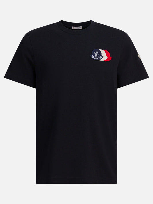 T-shirt girocollo Logo  Nero - Moncler Uomo | VIETTI Online Store 
