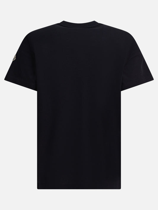 T-shirt girocollo Logo  Nero - Moncler Uomo | VIETTI Online Store | 2
