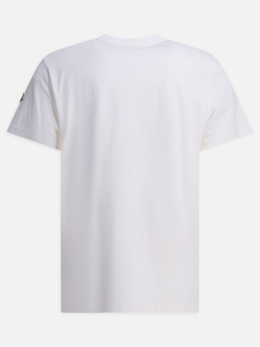 T-shirt girocollo Logo  Bianco - Moncler Uomo | VIETTI Online Store | 2
