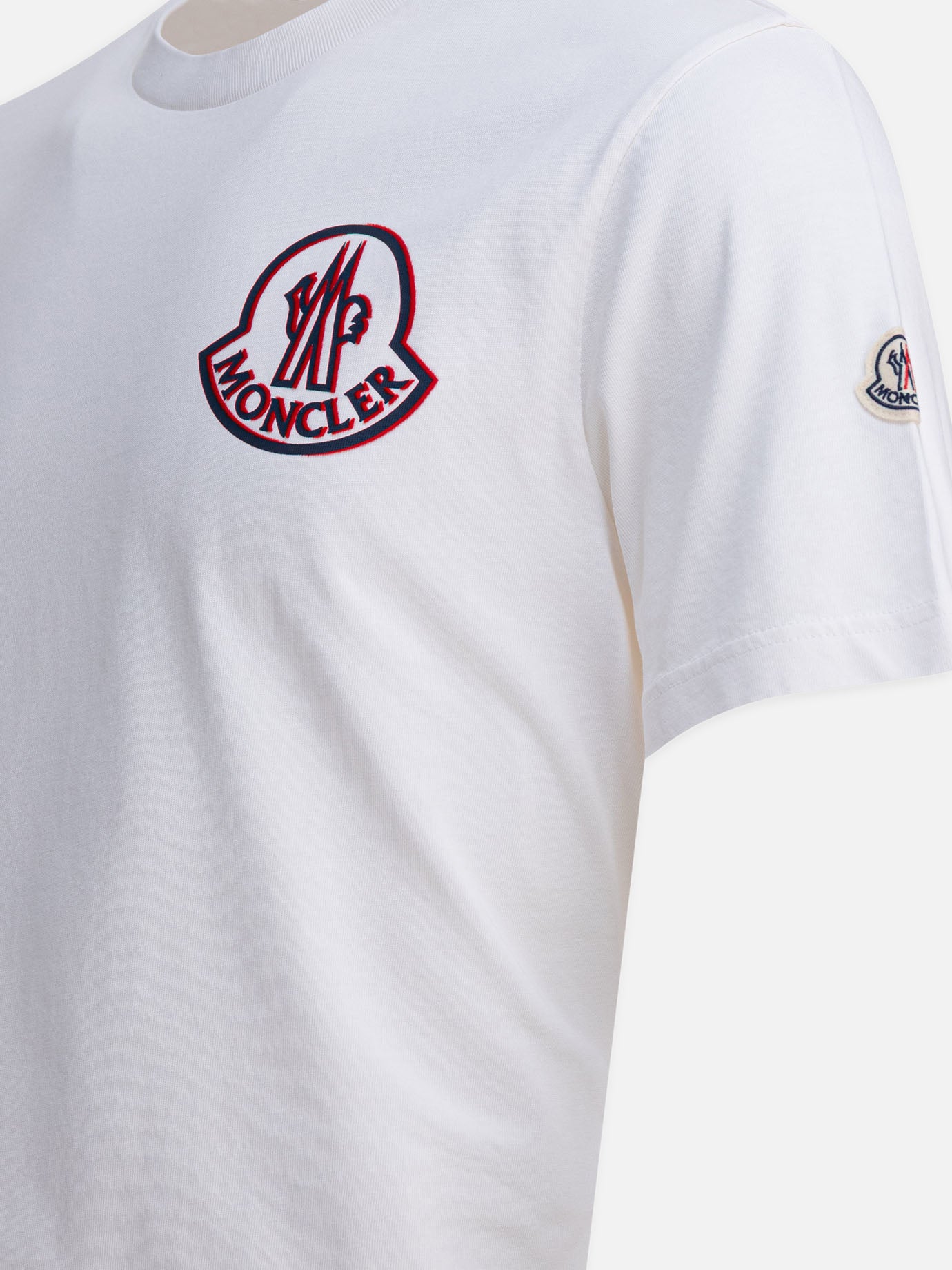 T-shirt girocollo Logo  Bianco - Moncler Uomo | PDP | VIETTI Online Store | Zoom-Modal_4
