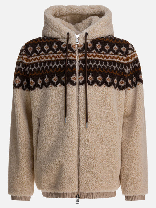 Felpe con cappuccio Print  Beige - Moncler Uomo | PDP | VIETTI Online Store 

