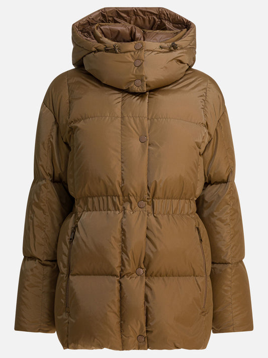Piumini corti Logo  Beige - Moncler Donna | PLP | VIETTI Online Store 
