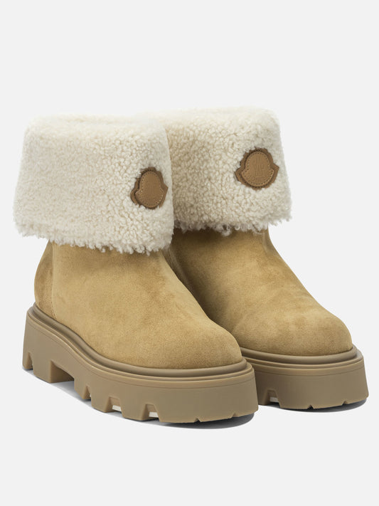 Stivaletti pull-on 100% shearling - 100% rubber  Beige - Moncler Donna | PDP | VIETTI Online Store | 2
